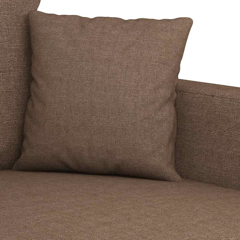 vidaXL barna szövetkanapé 120 cm kétszemélyes