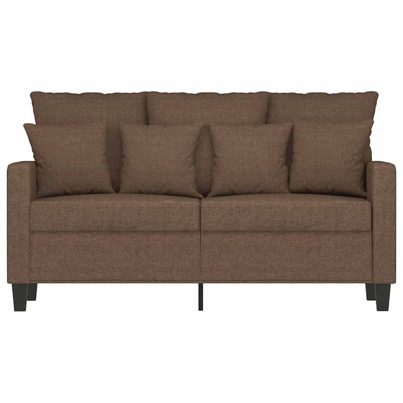 vidaXL barna szövetkanapé 120 cm kétszemélyes