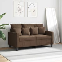 vidaXL barna szövetkanapé 120 cm kétszemélyes 3