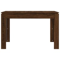 vidaXL Barna Tölgy Étkezőasztal 120x60x75 cm Szerelt 4