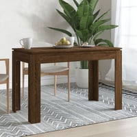 vidaXL Barna Tölgy Étkezőasztal 120x60x75 cm Szerelt 2