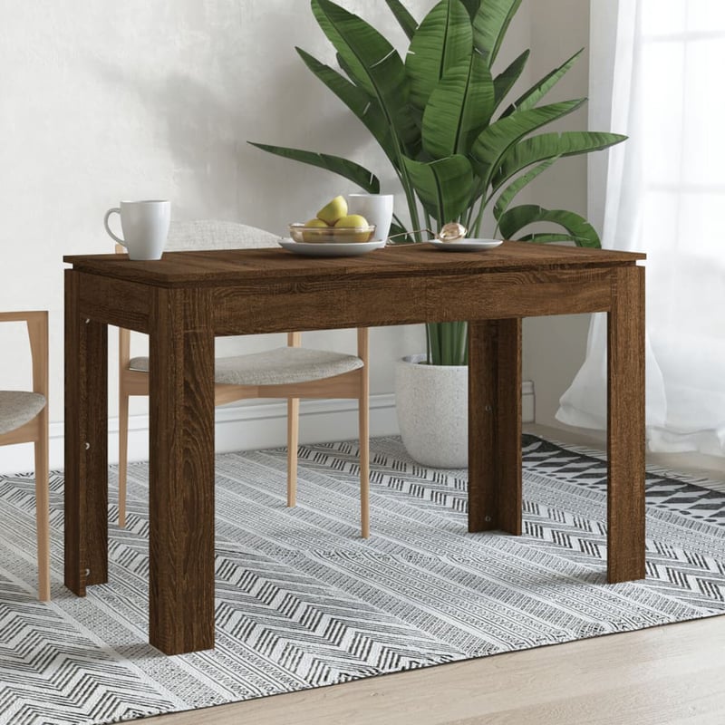 vidaXL Barna Tölgy Étkezőasztal 120x60x75 cm Szerelt