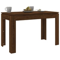 vidaXL Barna Tölgy Étkezőasztal 120x60x75 cm Szerelt 3