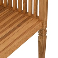 vidaXL Barna Tömör Tíkfa Pad 127,5x52x80 cm 9