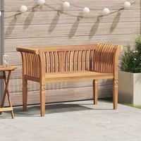 vidaXL Barna Tömör Tíkfa Pad 127,5x52x80 cm 2