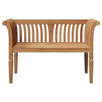 vidaXL Barna Tömör Tíkfa Pad 127,5x52x80 cm 5