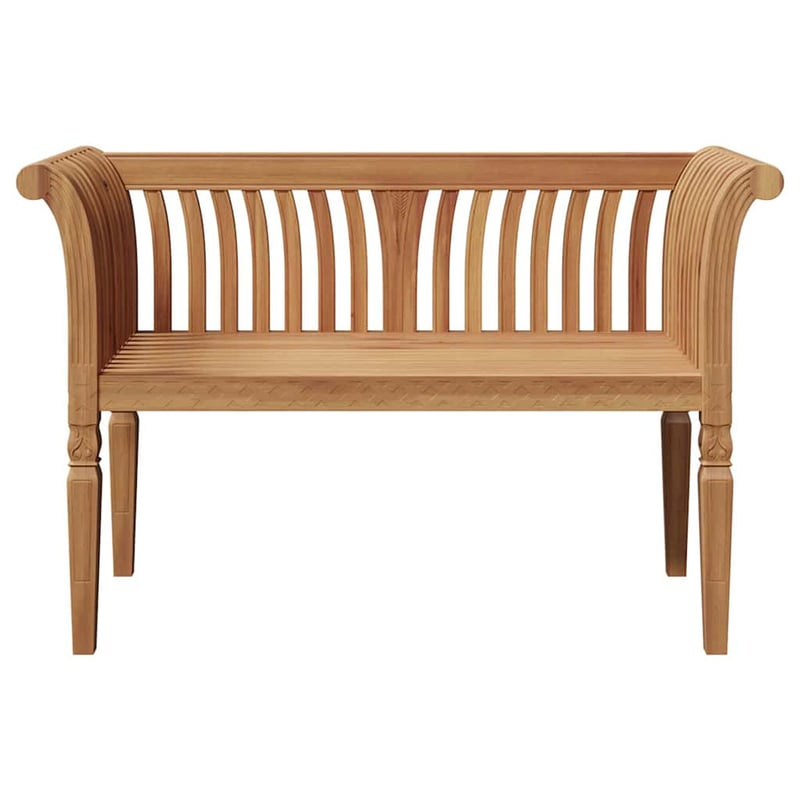 vidaXL Barna Tömör Tíkfa Pad 127,5x52x80 cm