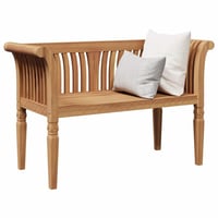 vidaXL Barna Tömör Tíkfa Pad 127,5x52x80 cm 3