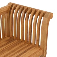 vidaXL Barna Tömör Tíkfa Pad 127,5x52x80 cm 8