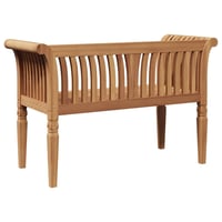 vidaXL Barna Tömör Tíkfa Pad 127,5x52x80 cm 7
