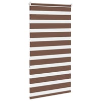 vidaXL barna zebramintás függöny 86 cm poliészter szövet 4