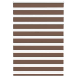 vidaXL Zebrová roleta hnedá – 100x150 cm