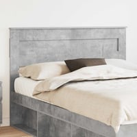 vidaXL Beton Szürke Fejtámla Faanyagból 2