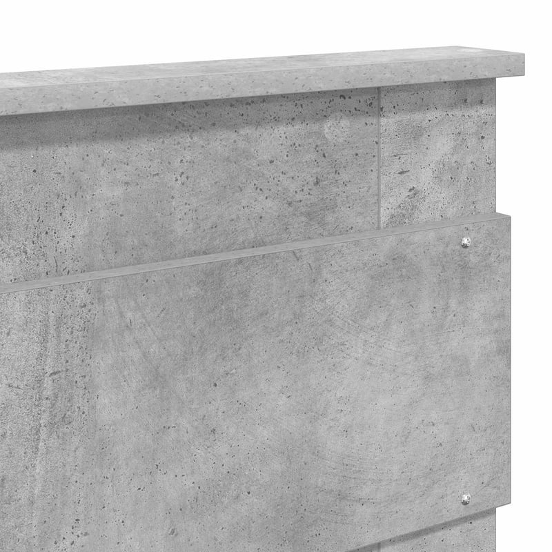 vidaXL Beton Szürke Fejtámla Faanyagból