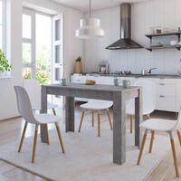 vidaXL betonszürke étkezőasztal 120x60x76 cm 2