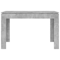 vidaXL betonszürke étkezőasztal 120x60x76 cm fa szerkezettel 4