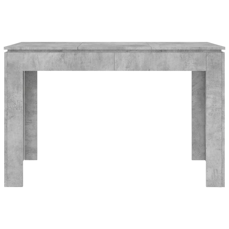 vidaXL betonszürke étkezőasztal 120x60x76 cm fa szerkezettel