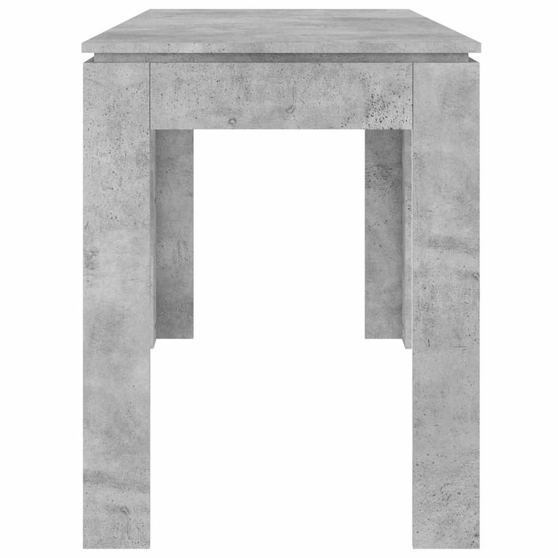 vidaXL betonszürke étkezőasztal 120x60x76 cm fa szerkezettel