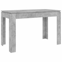 vidaXL betonszürke étkezőasztal 120x60x76 cm fa szerkezettel 6