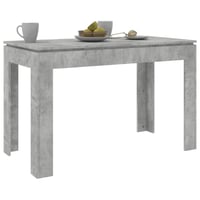vidaXL betonszürke étkezőasztal 120x60x76 cm fa szerkezettel 3
