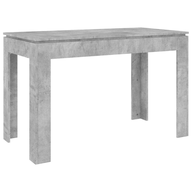 vidaXL betonszürke étkezőasztal 120x60x76 cm fa szerkezettel