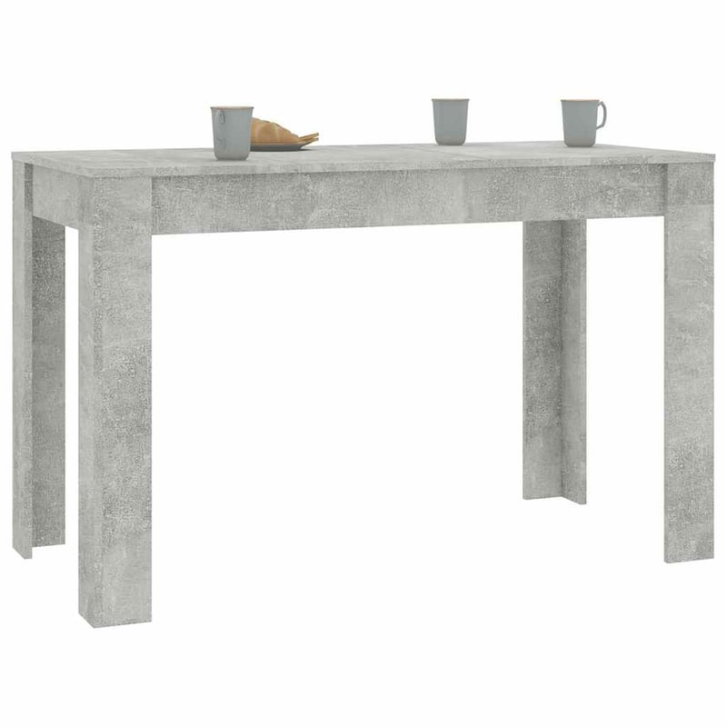 vidaXL betonszürke étkezőasztal 120x60x76 cm