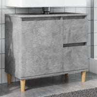 vidaXL betonszürke fa mosdószekrény 65x33x60 cm 2