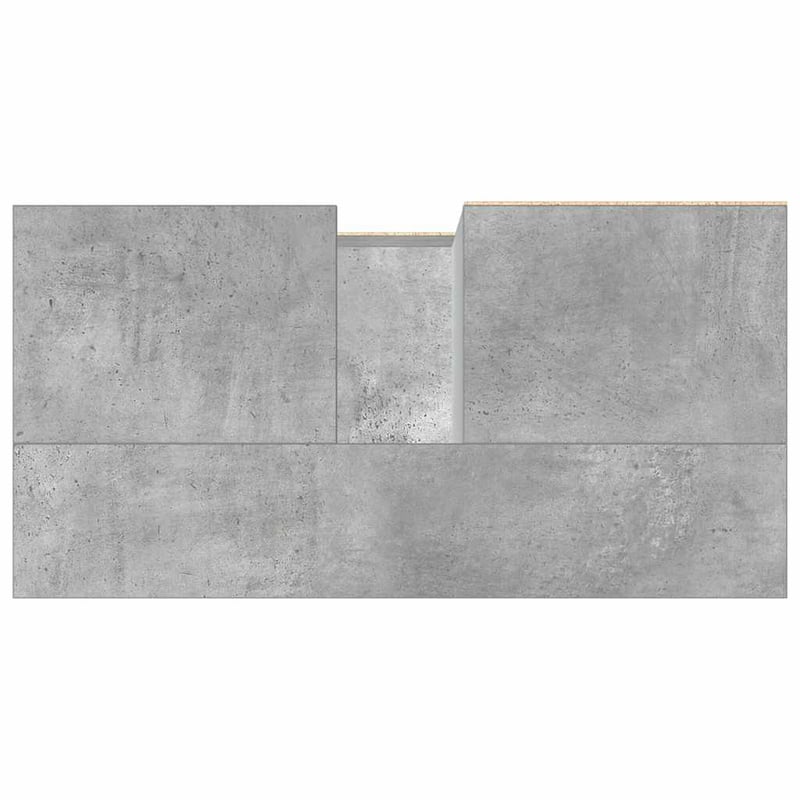 vidaXL betonszürke fa mosdószekrény 65x33x60 cm