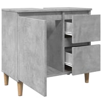 vidaXL betonszürke fa mosdószekrény 65x33x60 cm 5