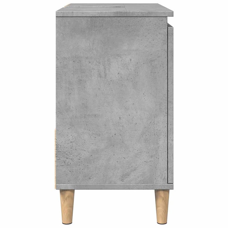 vidaXL betonszürke fa mosdószekrény 65x33x60 cm