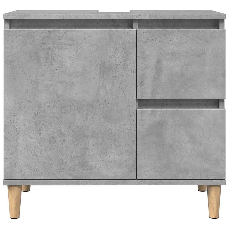 vidaXL betonszürke fa mosdószekrény 65x33x60 cm