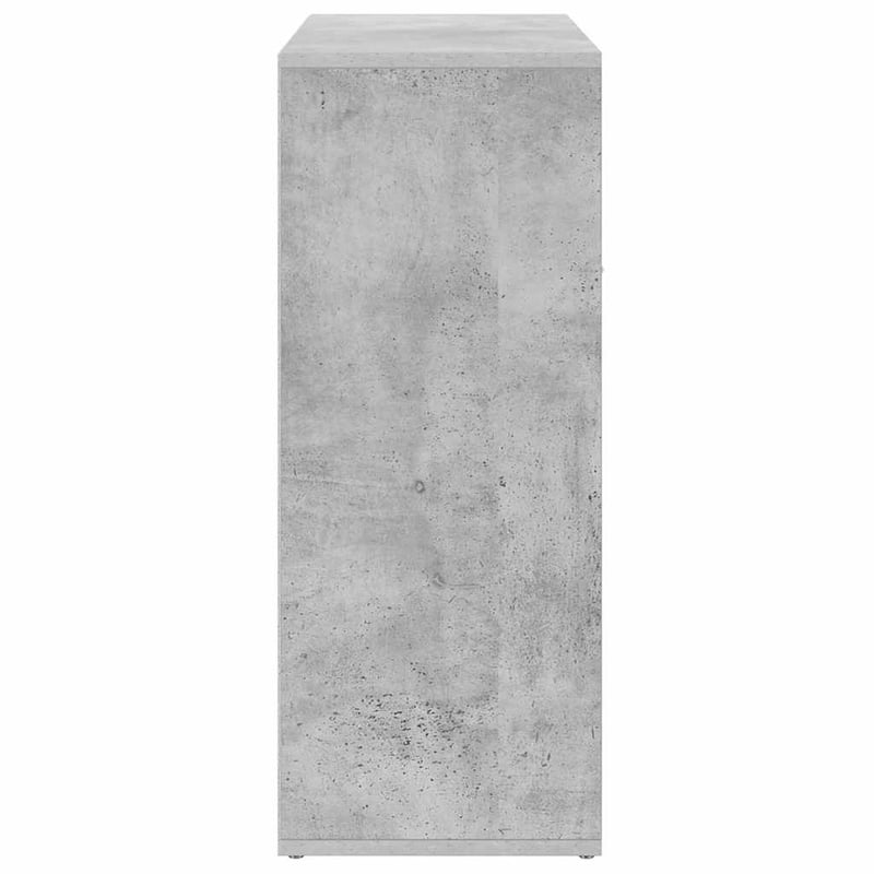 vidaXL betonszürke fa tálalószekrény 60x30x75 cm