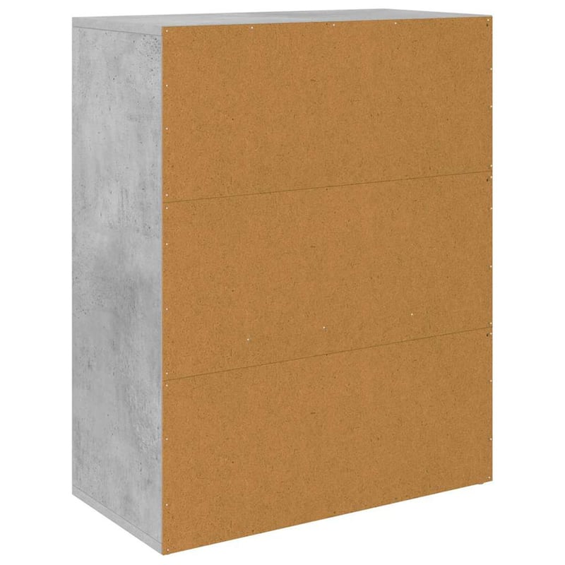 vidaXL betonszürke fa tálalószekrény 60x30x75 cm
