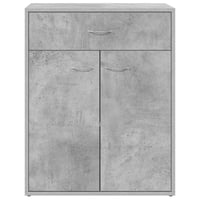 vidaXL betonszürke fa tálalószekrény 60x30x75 cm 5