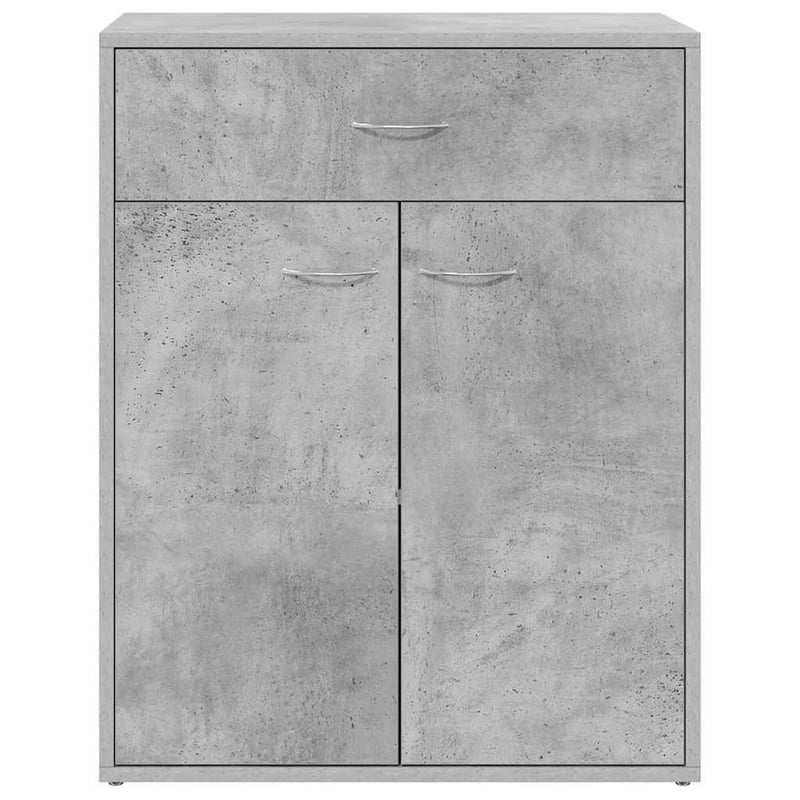vidaXL betonszürke fa tálalószekrény 60x30x75 cm