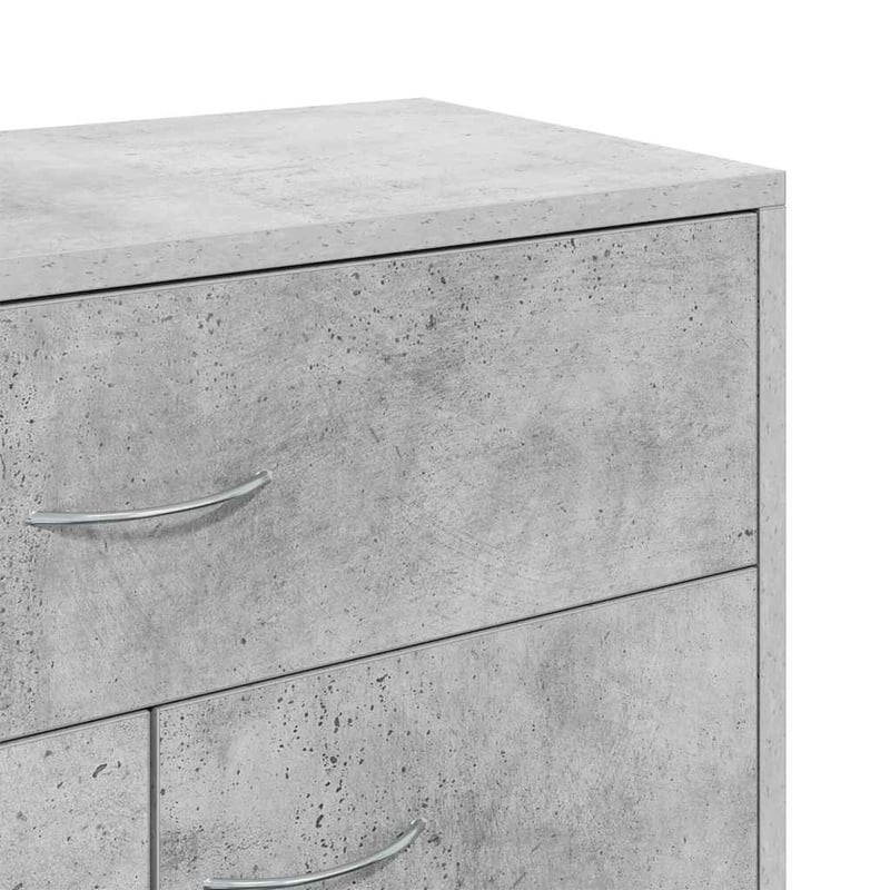 vidaXL betonszürke fa tálalószekrény 60x30x75 cm