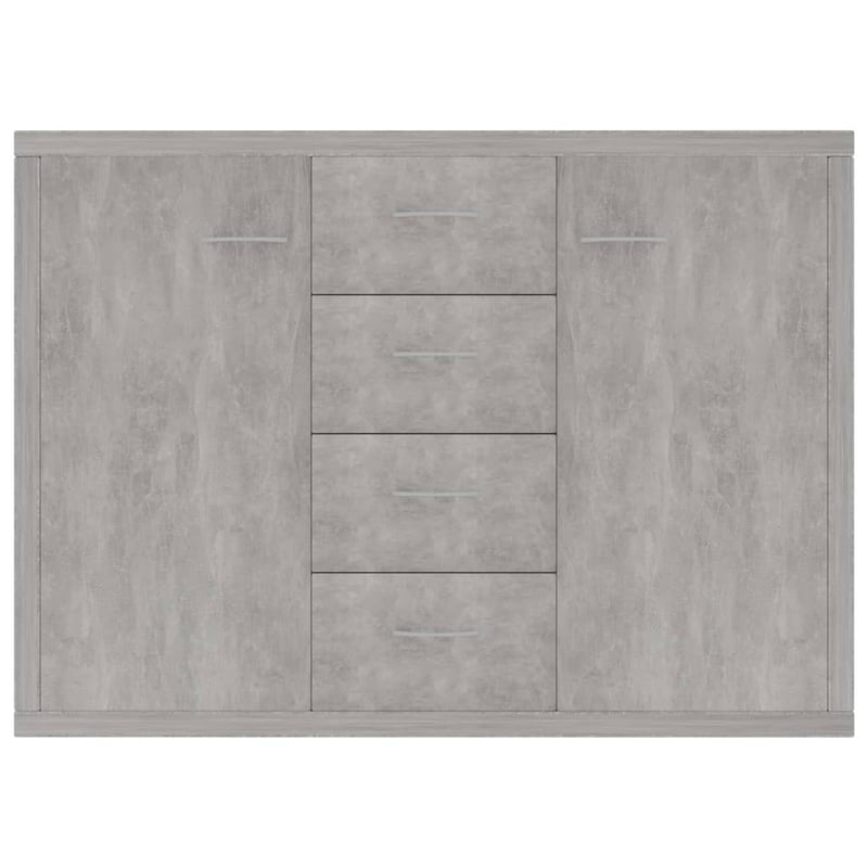 vidaXL betonszürke fa tálalószekrény 88x30x65 cm