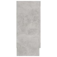 vidaXL betonszürke fa vitrinszekrény 120x30,5x70 cm 6
