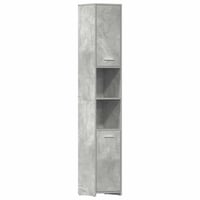 vidaXL betonszürke fürdőszobaszekrény 30x30x183,5 cm 1