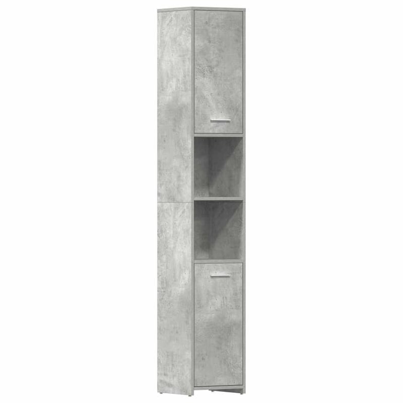vidaXL betonszürke fürdőszobaszekrény 30x30x183,5 cm