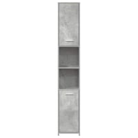 vidaXL betonszürke fürdőszobaszekrény 30x30x183,5 cm 6