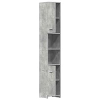 vidaXL betonszürke fürdőszobaszekrény 30x30x183,5 cm 5