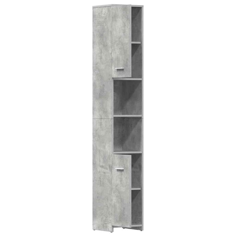 vidaXL betonszürke fürdőszobaszekrény 30x30x183,5 cm