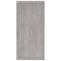 vidaXL Tálalószekrény Betonszürke 88x30x65 cm Szerelt Fa Tárolószekrény Nappali Előszoba Bútor 5