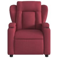 vidaXL bordó dönthető szövet masszázsfotel relaxációhoz 7