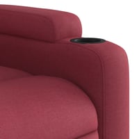 vidaXL bordó dönthető szövet masszázsfotel relaxációhoz 9