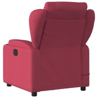 vidaXL bordó dönthető szövet masszázsfotel relaxációhoz 4