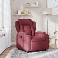 vidaXL bordó dönthető szövetfotel relaxációs funkcióval 2