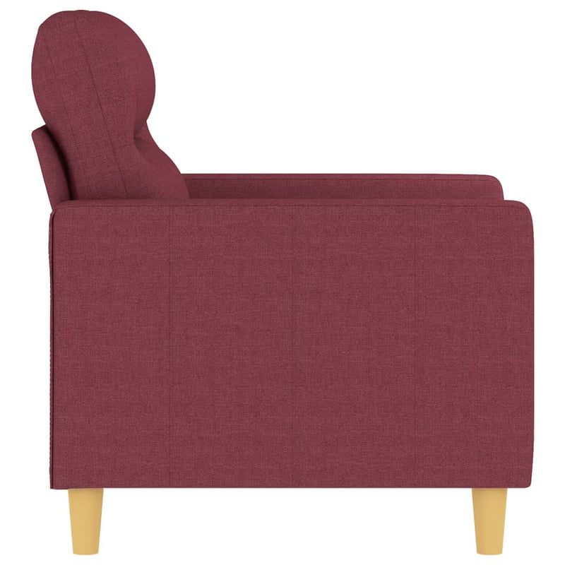 Fotoliu vidaXL din material textil vișiniu, 60 cm