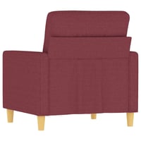 Fotoliu vidaXL din material textil vișiniu, 60 cm 6